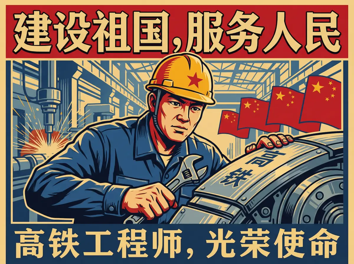 高铁工程师李铁牛在检修设备 - 吃瓜网