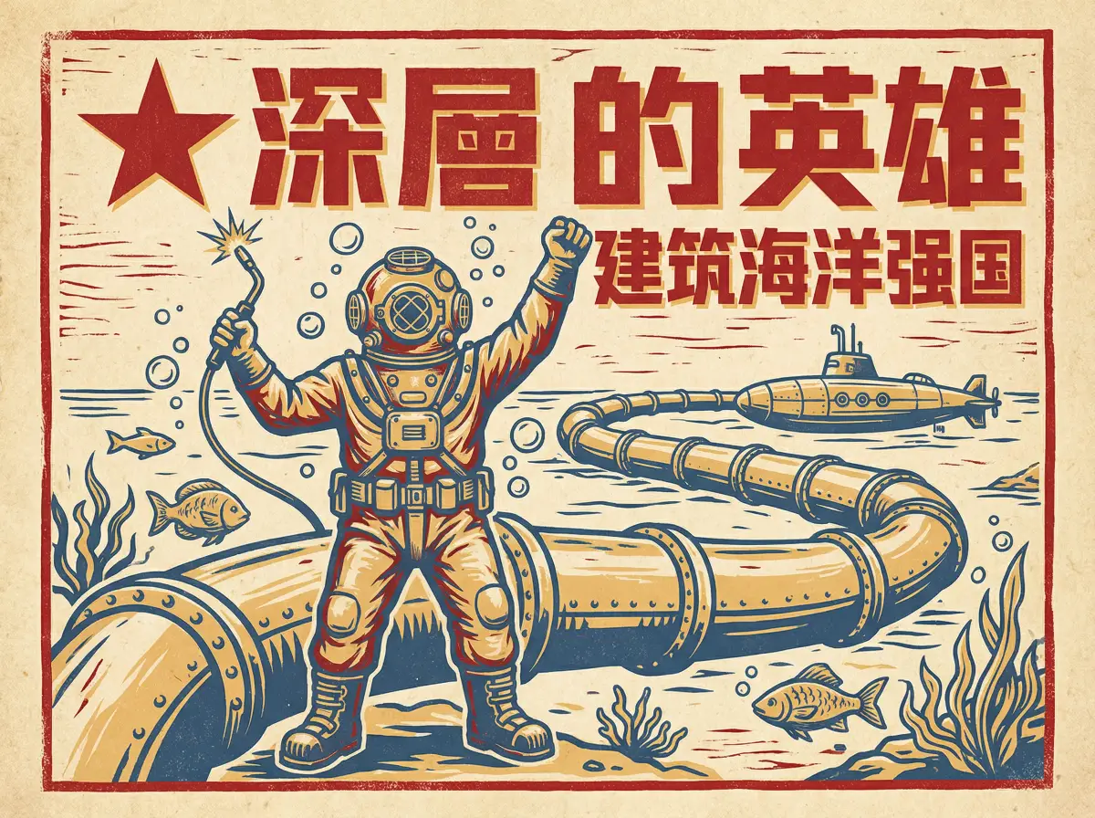 深海焊接师王涛同志，水下建设的劳动模范 - 吃瓜网